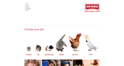 Desktop Screenshot of peterspureanimalfoods.com
