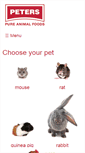 Mobile Screenshot of peterspureanimalfoods.com
